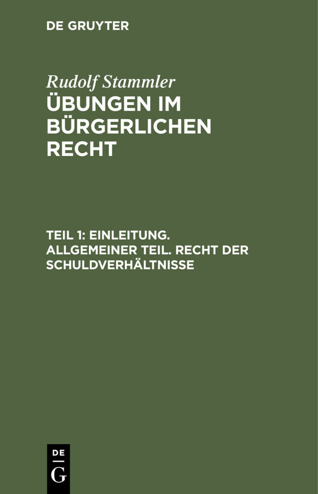 Einleitung. Allgemeiner Teil. Recht der Schuldverhältnisse main product photo