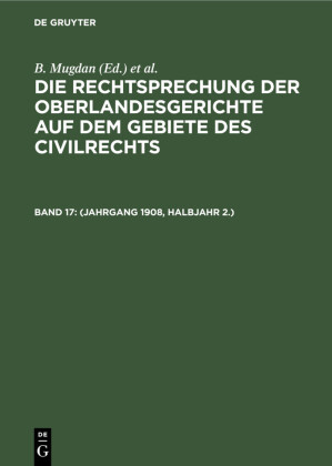 (Jahrgang 1908, Halbjahr 2.)