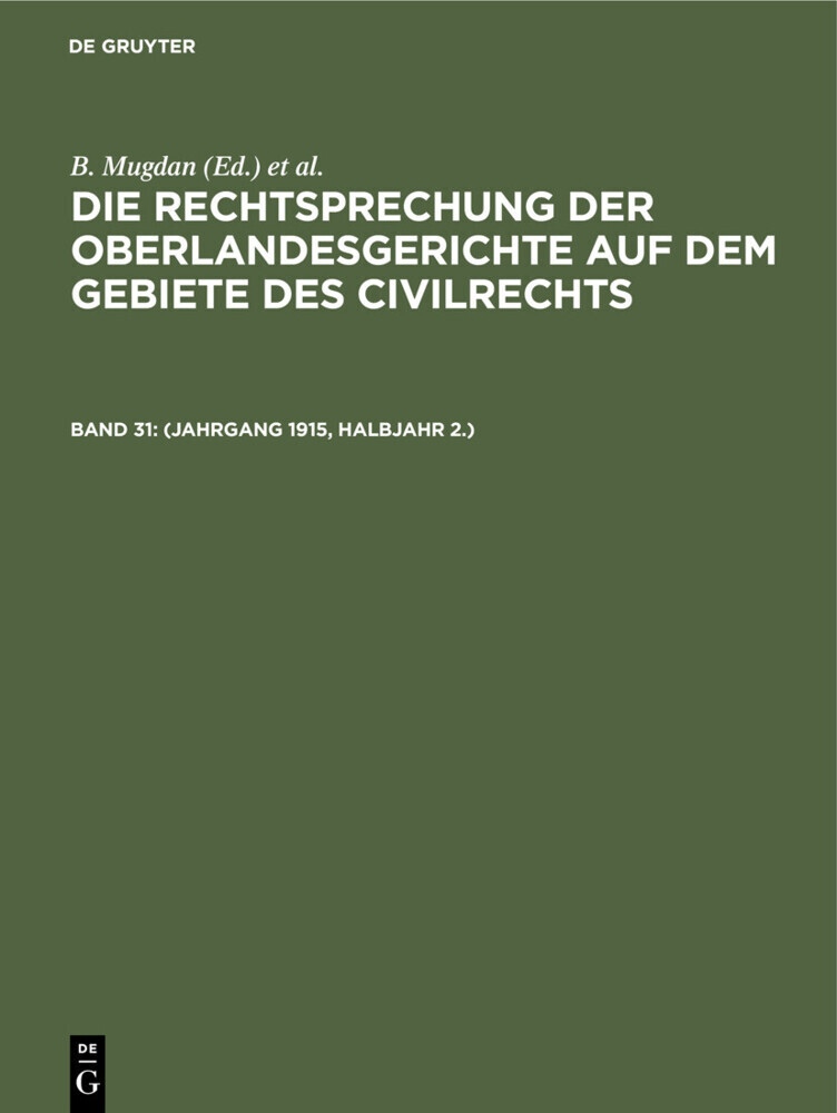 (Jahrgang 1915, Halbjahr 2.) main product photo