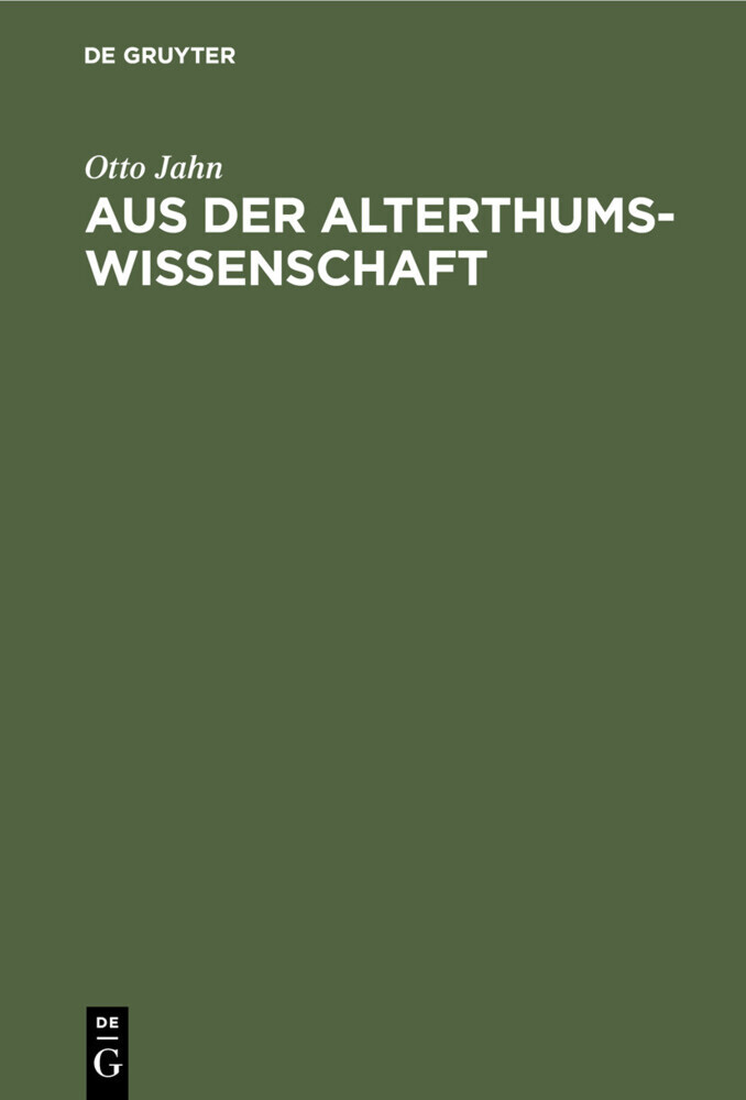 Aus der Alterthumswissenschaft main product photo