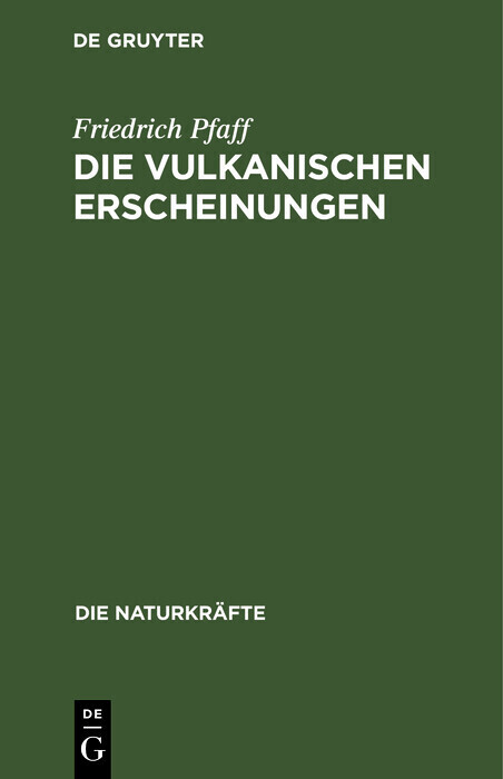 Die vulkanischen Erscheinungen main product photo