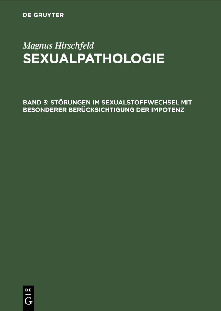 Störungen im Sexualstoffwechsel mit besonderer Berücksichtigung der Impotenz main product photo