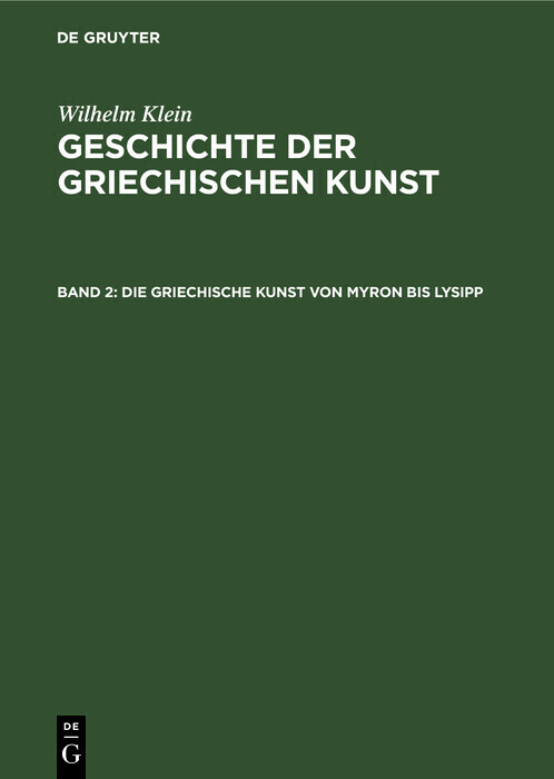 Die Griechische Kunst von Myron bis Lysipp main product photo
