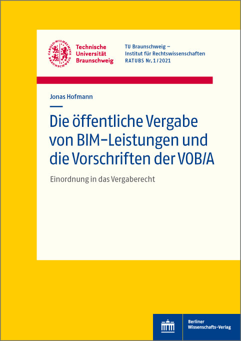 Die öffentliche Vergabe von BIM-Leistungen und die Vorschriften der VOB/A main product photo