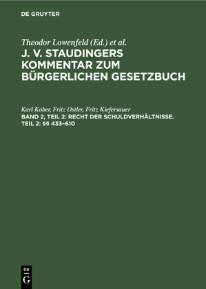 Recht der Schuldverhältnisse. Teil 2:      433-610