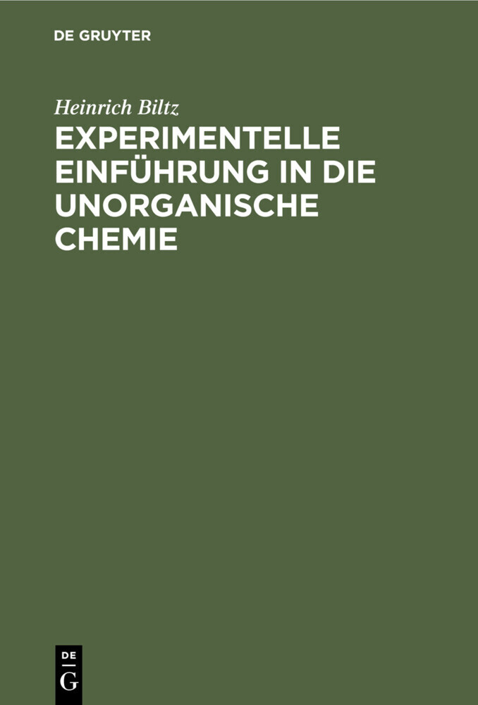 Experimentelle Einführung in die unorganische Chemie main product photo