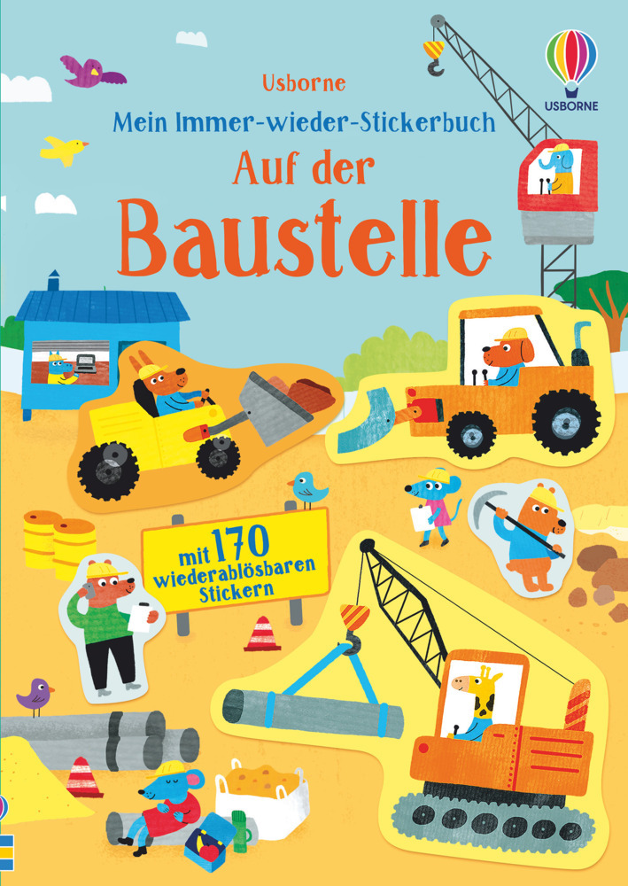 Mein Immer-wieder-Stickerbuch: Auf der Baustelle main product photo