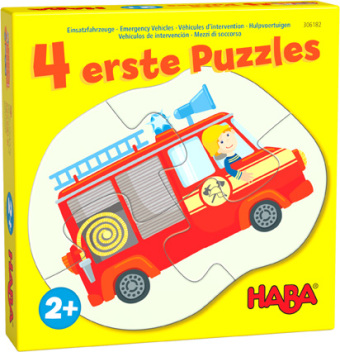 4 erste Puzzles, Einsatzfahrzeuge (Kinderpuzzle)