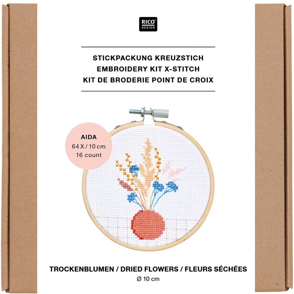 Stickpackung Kreuzstich Mini Kit Trockenblumen main product photo