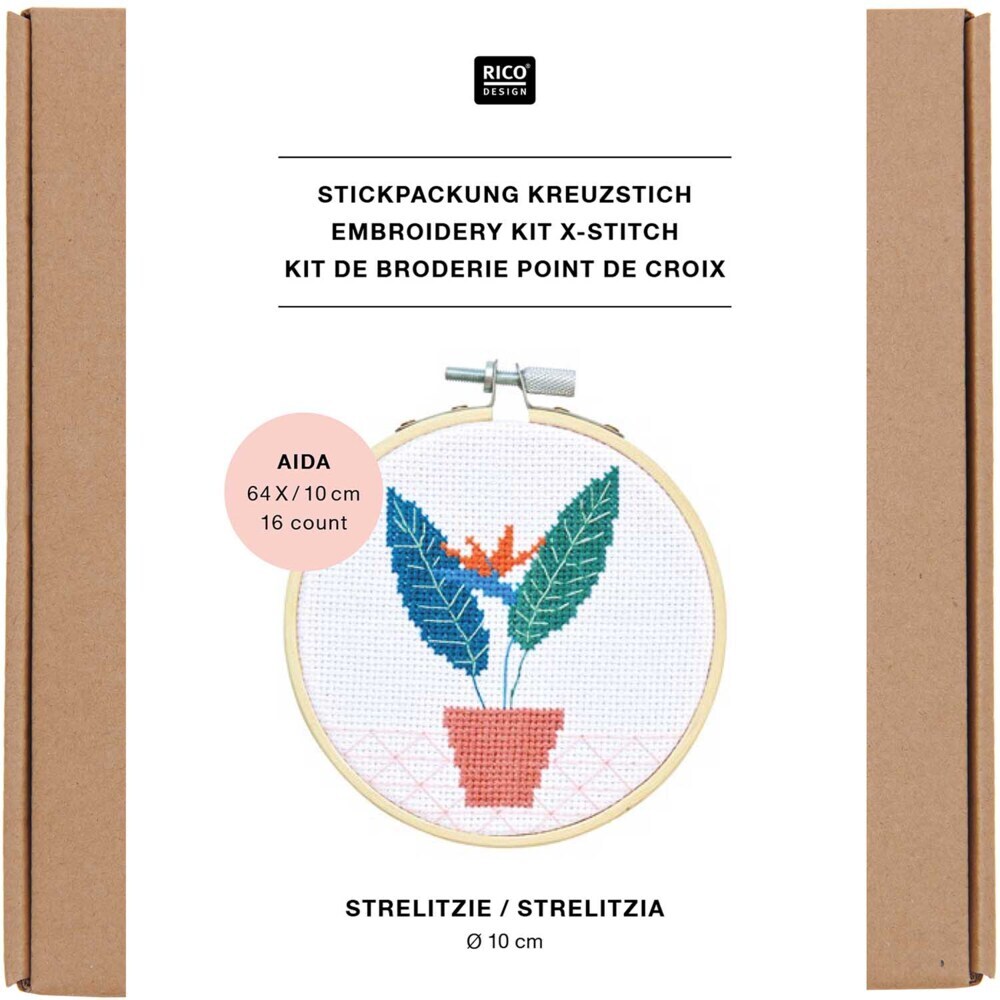Stickpackung Kreuzstich Mini Kit Strelitzie main product photo