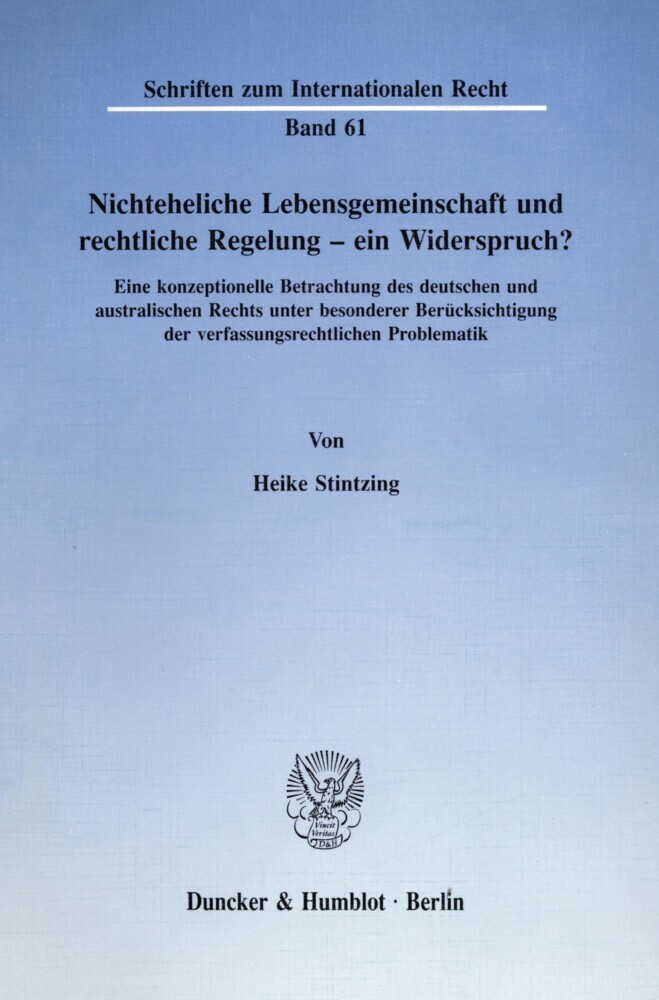 Nichteheliche Lebensgemeinschaft und rechtliche Regelung - ein Widerspruch? main product photo