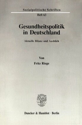 Gesundheitspolitik in Deutschland.