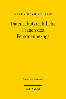 Datenschutzrechtliche Fragen des Personenbezugs