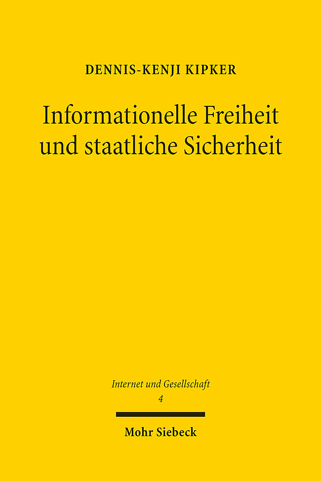 Informationelle Freiheit und staatliche Sicherheit main product photo