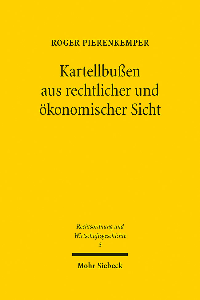 Kartellbußen aus rechtlicher und ökonomischer Sicht main product photo