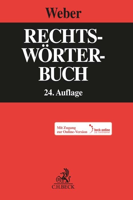 Rechtswörterbuch main product photo