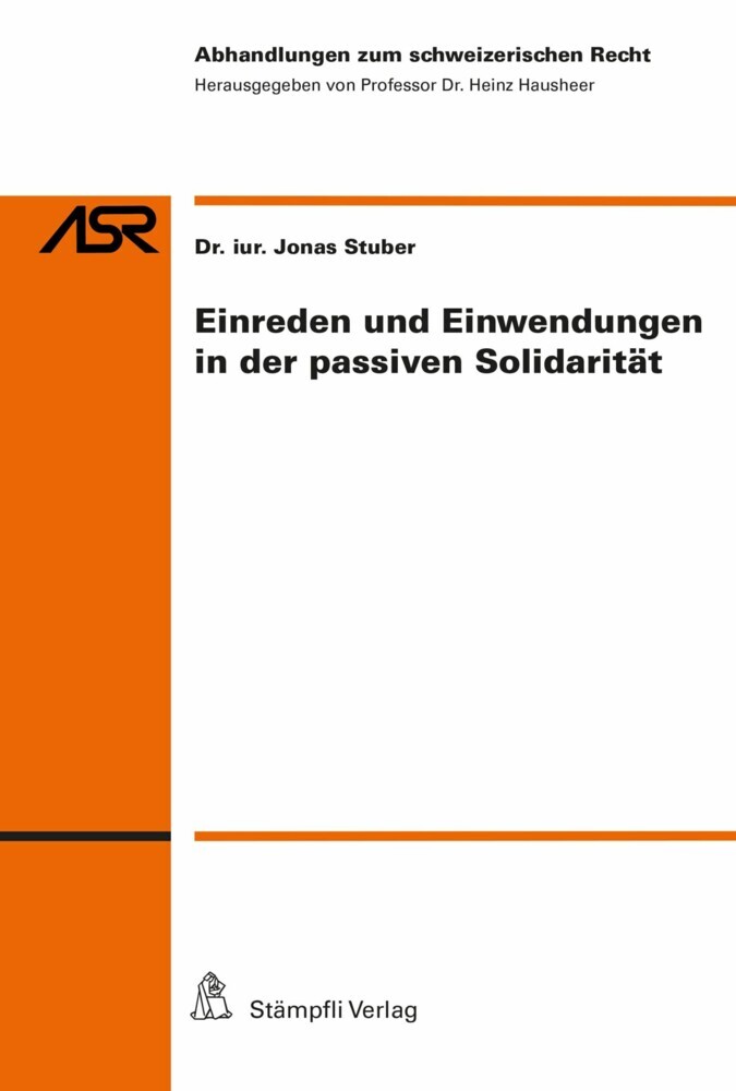 Einreden und Einwendungen in der passiven Solidarität main product photo