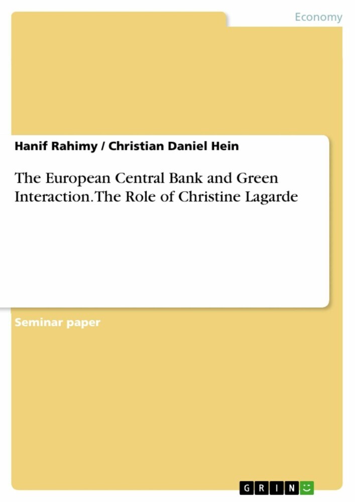 The European Central Bank and Green Interaction. The Role of Christine Lagarde main product photo