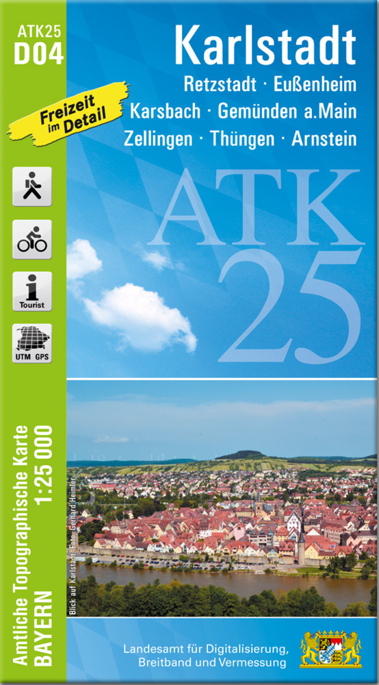 ATK25-D04 Karlstadt (Amtliche Topographische Karte 1:25000) main product photo