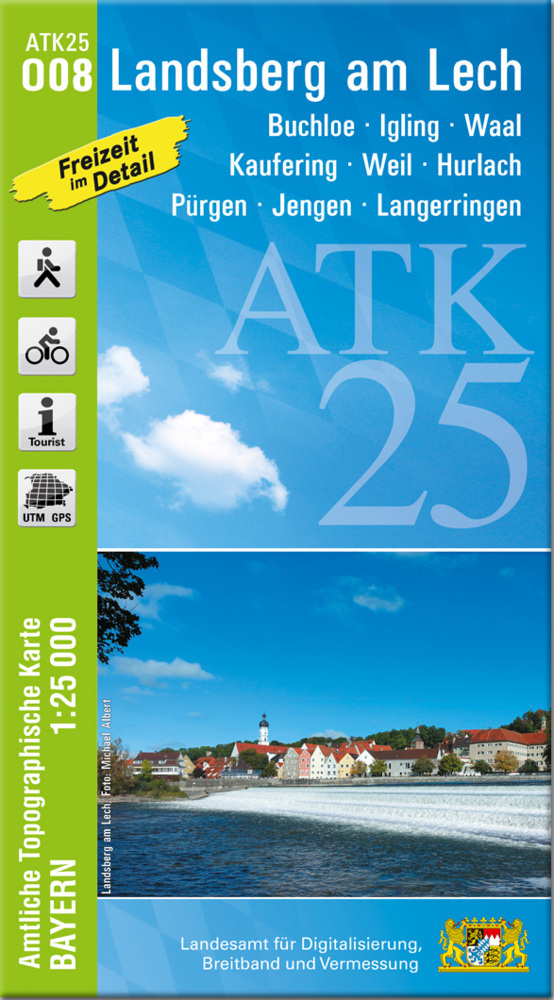 ATK25-O08 Landsberg am Lech (Amtliche Topographische Karte 1:25000) main product photo