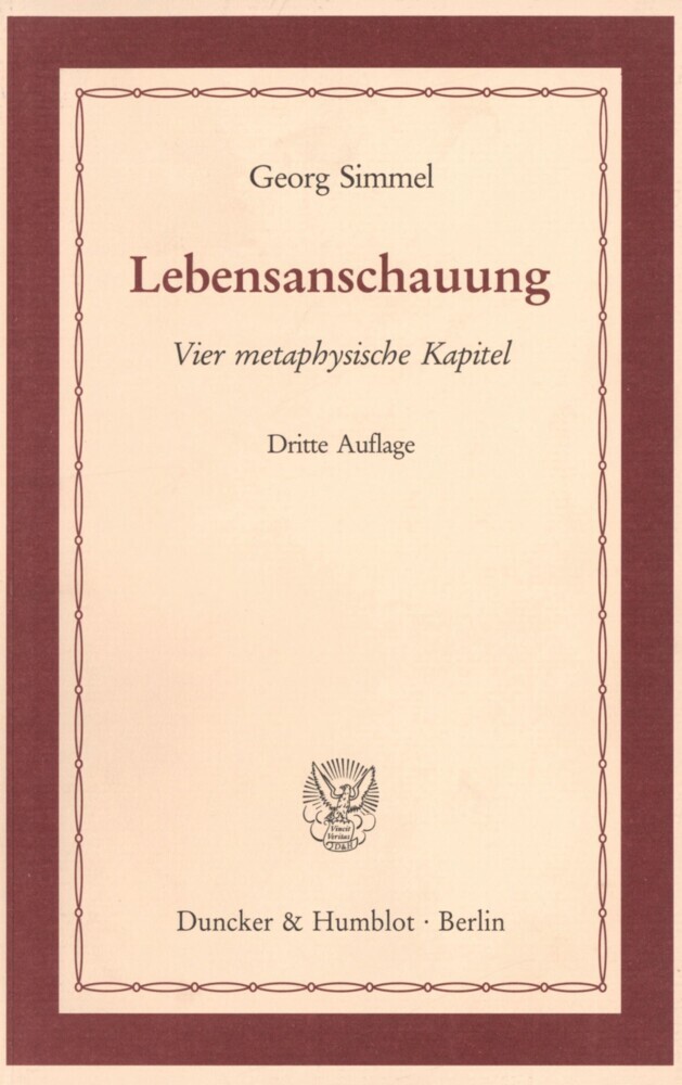 Lebensanschauung. main product photo
