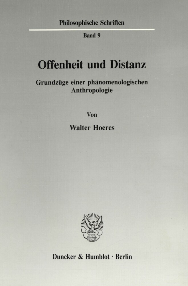Offenheit und Distanz. main product photo