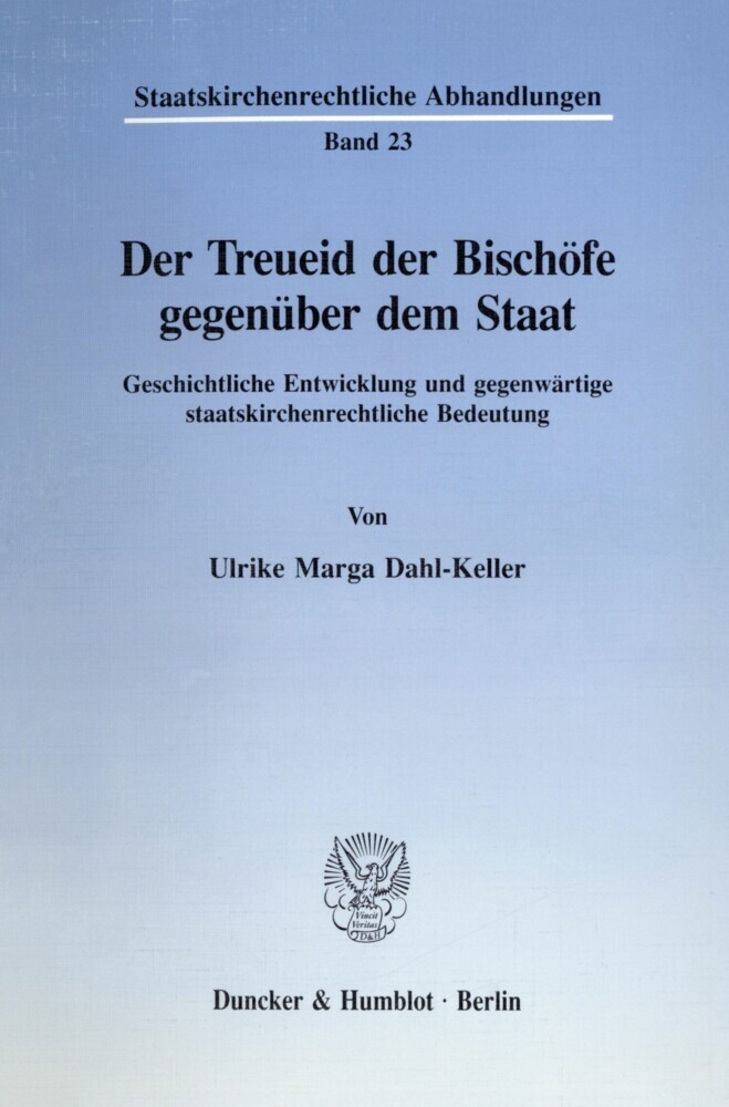Der Treueid der Bischöfe gegenüber dem Staat. main product photo