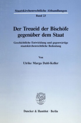 Der Treueid der Bischöfe gegenüber dem Staat.
