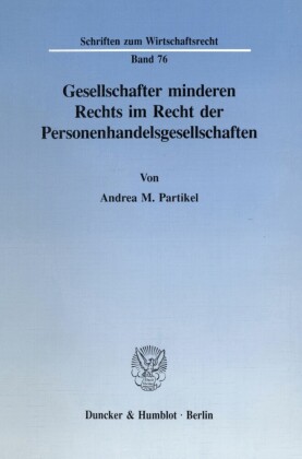 Gesellschafter minderen Rechts im Recht der Personenhandelsgesellschaften.