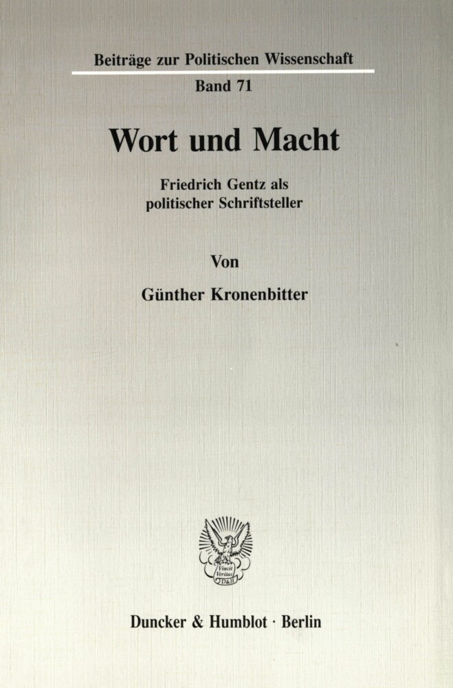 Wort und Macht. main product photo