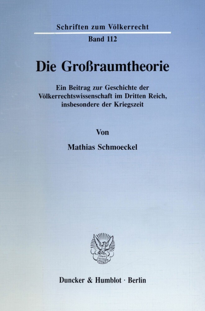 Die Großraumtheorie. main product photo