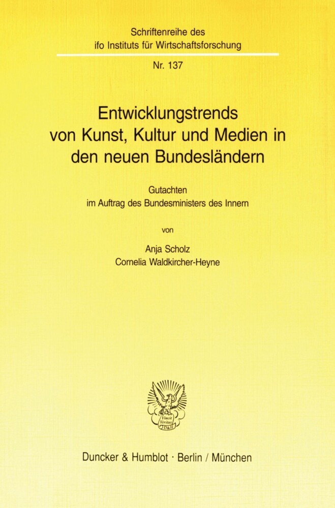 Entwicklungstrends von Kunst, Kultur und Medien in den neuen Bundesländern. main product photo