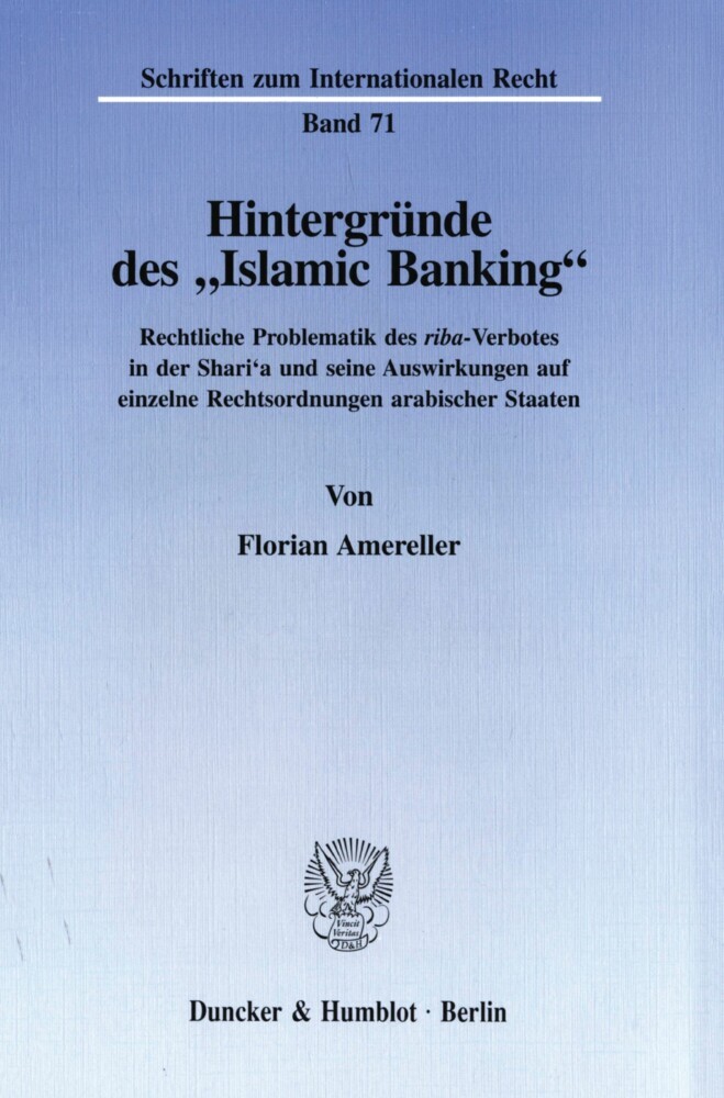 Hintergründe des »Islamic Banking«. main product photo