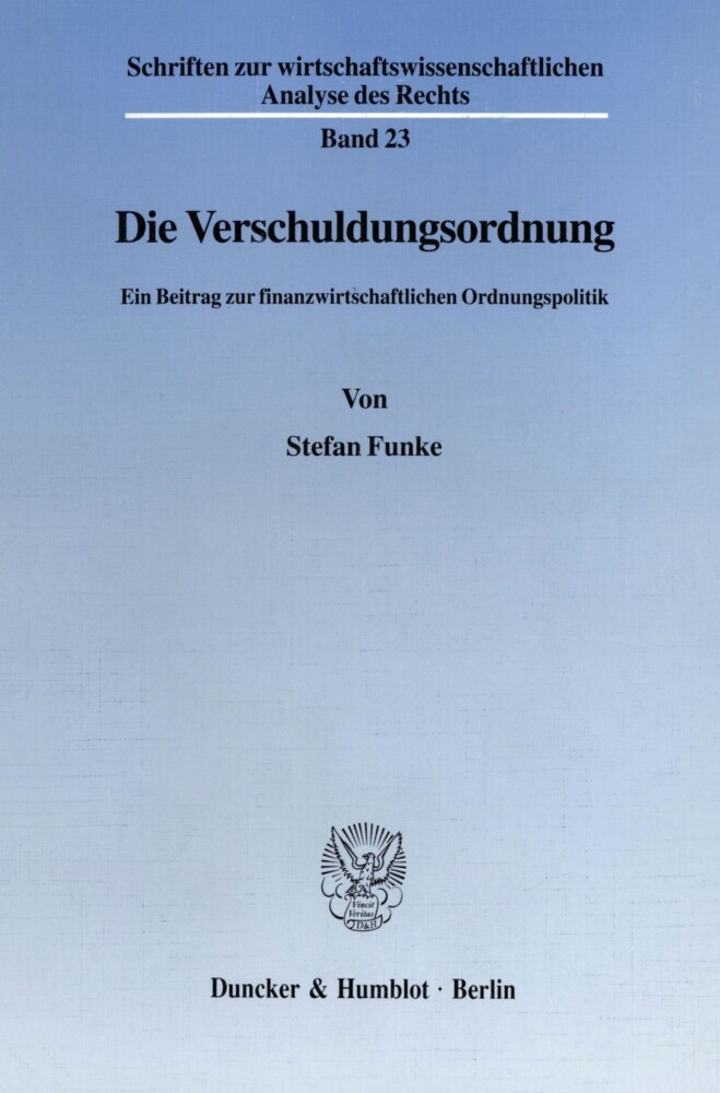 Die Verschuldungsordnung. main product photo