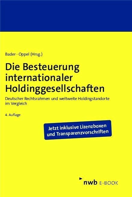 Die Besteuerung internationaler Holdinggesellschaften main product photo