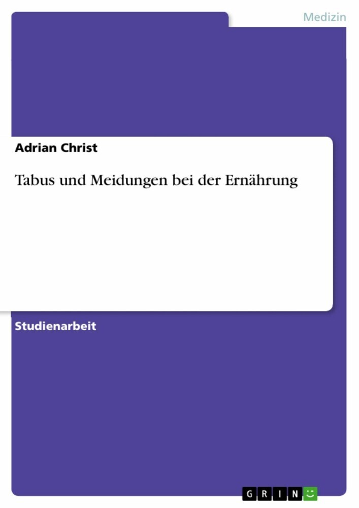 Tabus und Meidungen bei der Ernährung main product photo