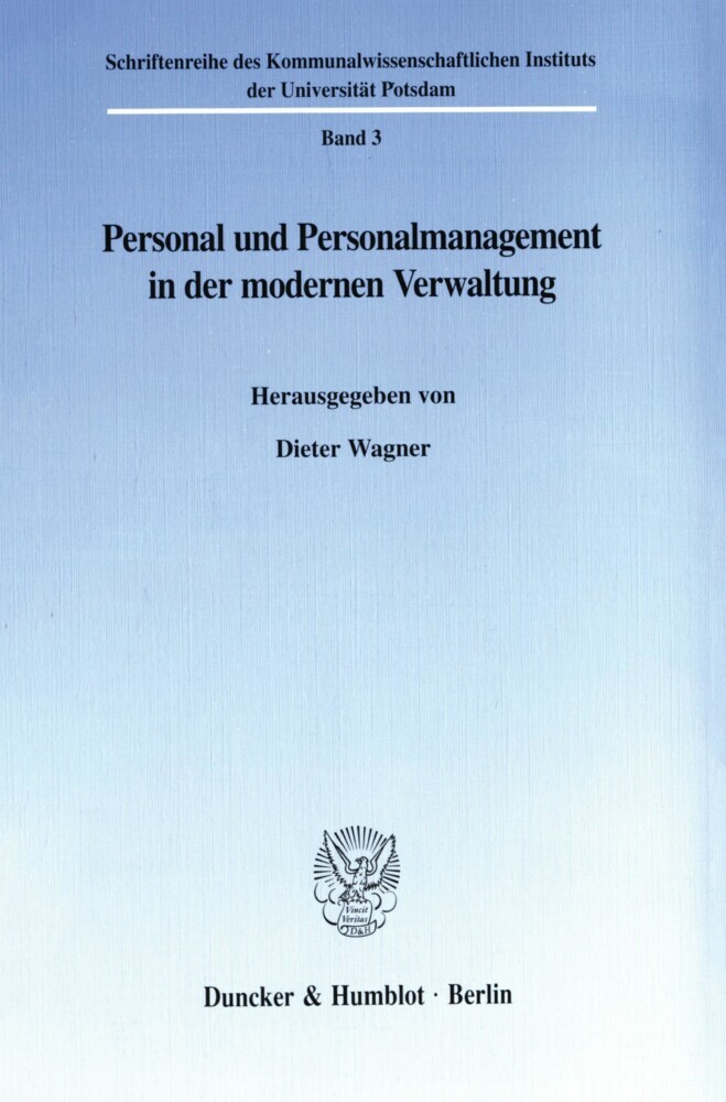 Personal und Personalmanagement in der modernen Verwaltung. main product photo
