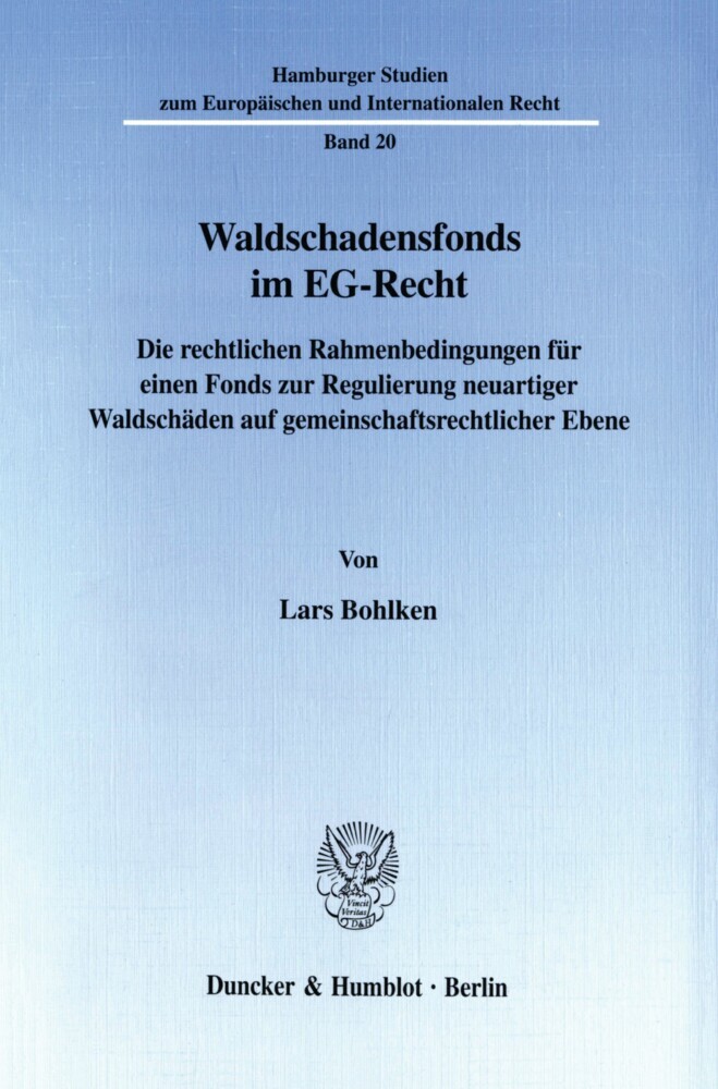 Waldschadensfonds im EG-Recht. main product photo