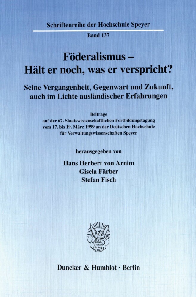 Föderalismus - Hält er noch, was er verspricht? main product photo