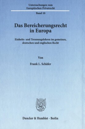 Das Bereicherungsrecht in Europa.