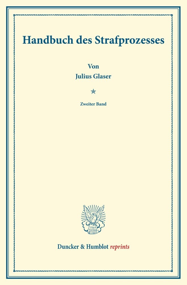 Handbuch des Strafprozesses. main product photo