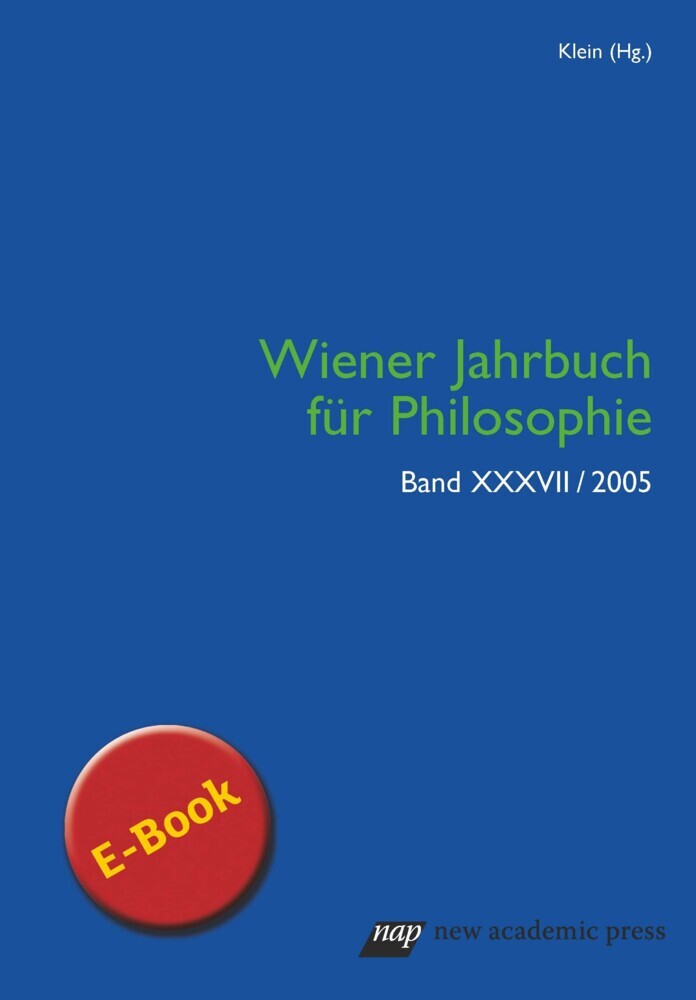 Wiener Jahrbuch für Philosophie 2005 main product photo