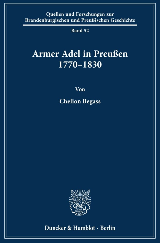 Armer Adel in Preußen 1770-1830. main product photo