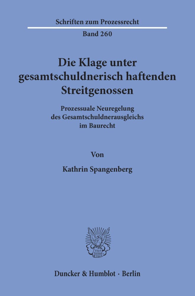 Die Klage unter gesamtschuldnerisch haftenden Streitgenossen. main product photo