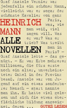 Heinrich Mann - Alle Novellen