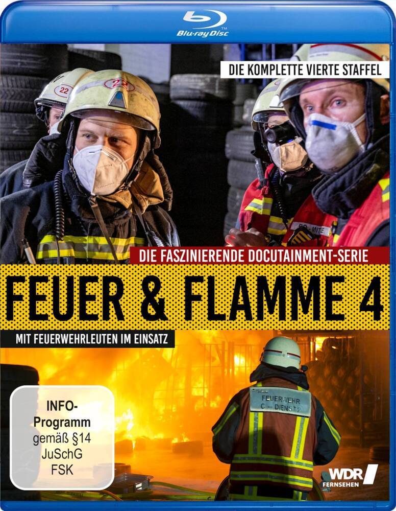 Feuer und Flamme - Mit Feuerwehrmännern im Einsatz. Staffel.4, 1 Blu-ray main product photo