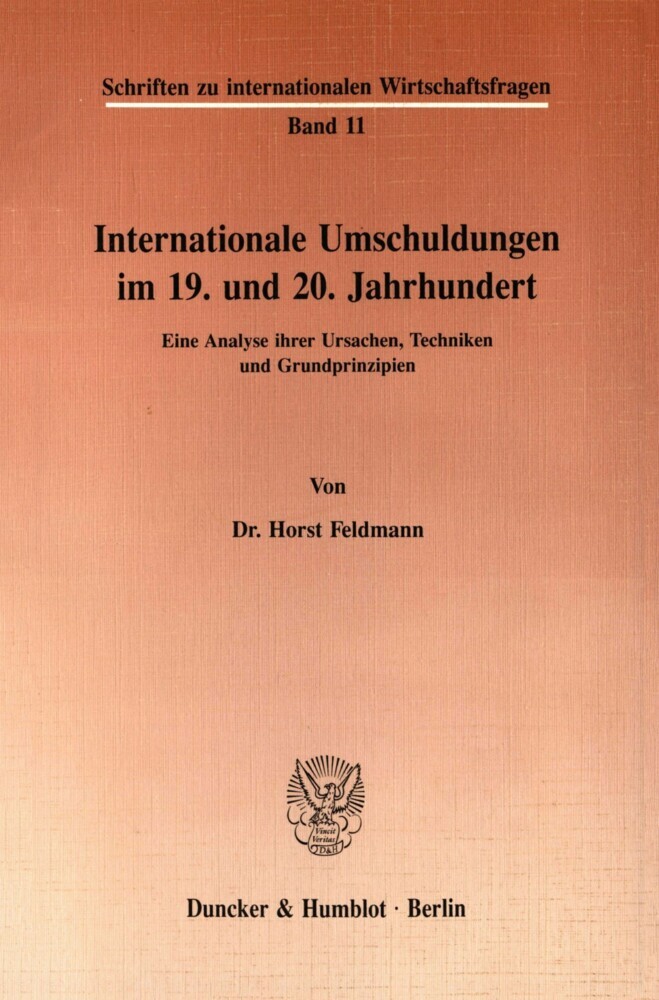 Internationale Umschuldungen im 19. und 20. Jahrhundert. main product photo