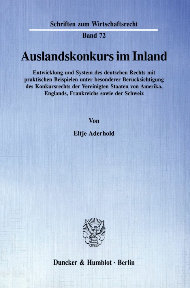 Auslandskonkurs im Inland. main product photo