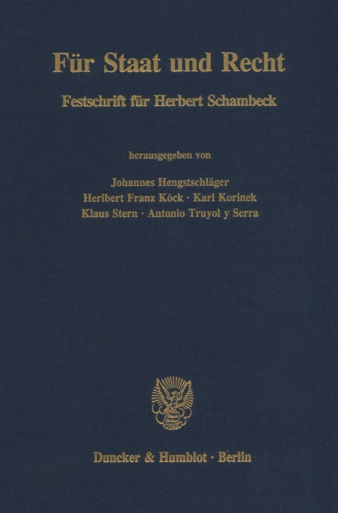 Für Staat und Recht. main product photo