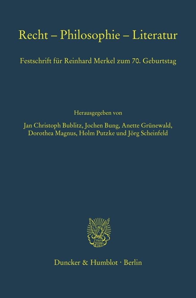Recht - Philosophie - Literatur. main product photo
